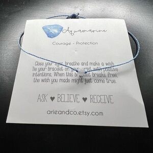 Aquamarine Blue Bracelet by